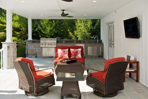 Patio with chairs