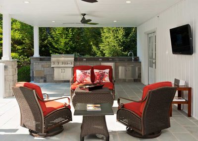 Patio with chairs