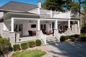Patio and front steps