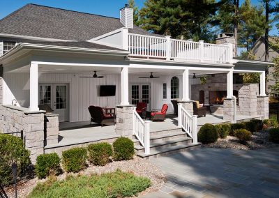 Patio and front steps