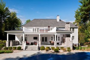 Front steps and patio